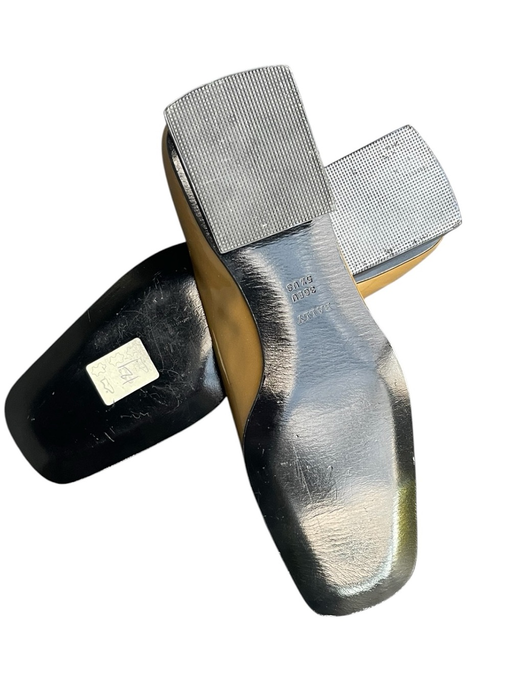 New Vintage Bally Trives Bronze Square Heel/Toe Patent Leather Loafer (5.5) - Picture 10 of 14